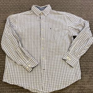 Mens button down dress shirt large